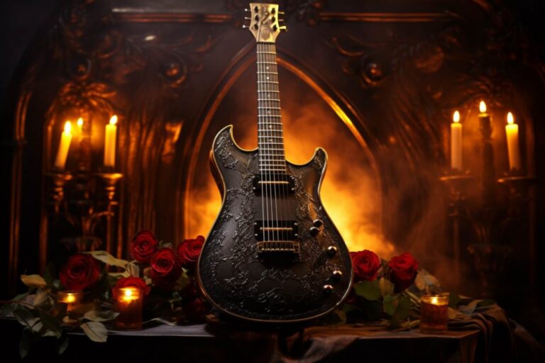 Iron maiden gitarre: meisterhaftes spiel der legenden