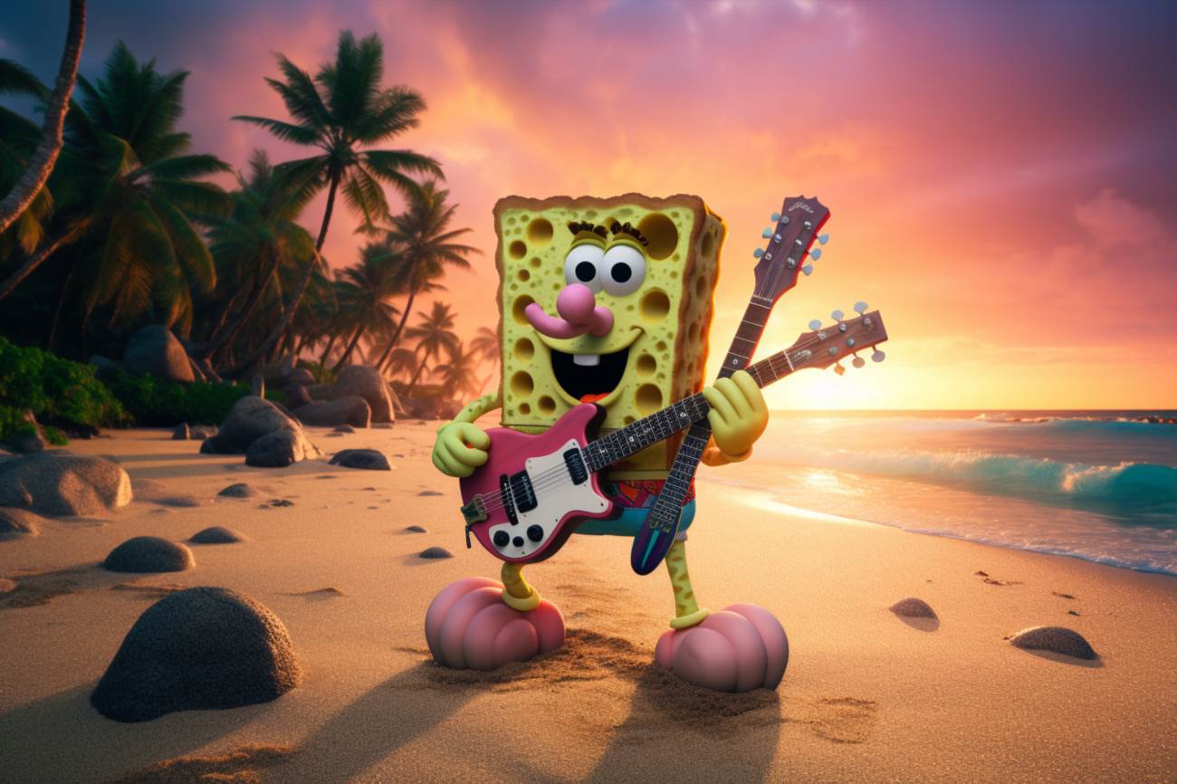 Spongebob und die e-gitarre: eine musikalische reise durch bikini bottom